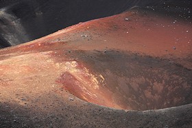 Sinkhole on Pico Pequeno - the 1995 eruption on the island of Fogo, Cape Verde